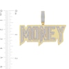 Thumbnail Image 3 of 1 CT. T.W. Diamond &quot;MONEY&quot; Necklace Charm in 10K Gold