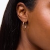 Thumbnail Image 2 of 30.0mm Octagonal Hoop Earrings in Hollow 14K Tri-Tone Gold