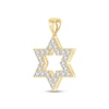 Thumbnail Image 3 of 1-3/8 CT. T.W. Diamond Star of David Necklace Charm in 10K Gold