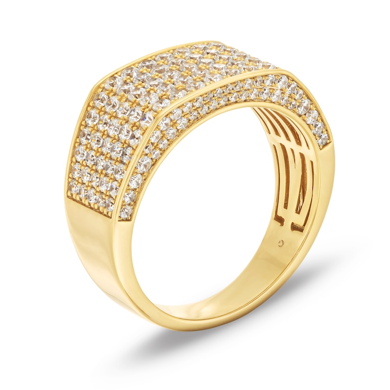 Main Image 2 of 2 CT. T.W. Diamond Multi-Row Ring in 10K Gold