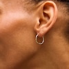 Thumbnail Image 2 of Tilted Heart and Round Hoop Earrings Set in Hollow 10K Gold