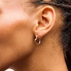 Thumbnail Image 3 of Tilted Heart and Round Hoop Earrings Set in Hollow 10K Gold