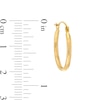 Thumbnail Image 5 of Tilted Heart and Round Hoop Earrings Set in Hollow 10K Gold