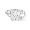 Thumbnail Image 1 of 4-1/2 CT. T.W. Emerald-Cut Certified Lab-Created Diamond Engagement Ring in 14K White Gold (F/SI2)