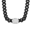 Thumbnail Image 1 of 1/2 CT. T.W. Diamond Link Chain Bracelet in Solid Stainless Steel with Black Ion Plate - 8.5&quot;