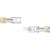 Thumbnail Image 3 of 1/3 CT. T.W. Diamond Link Bracelet in Solid Stainless Steel and Yellow Ion Plate - 8.5&quot;