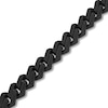 Thumbnail Image 2 of 1/2 CT. T.W. Diamond Link Chain Necklace in Solid Stainless Steel with Black Ion Plate - 20&quot;