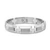 Thumbnail Image 1 of 1/8 CT. T.W. Diamond Cross Link Bracelet in Solid Stainless Steel and Tungsten - 8.5&quot;