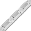 Thumbnail Image 2 of 1/8 CT. T.W. Diamond Cross Link Bracelet in Solid Stainless Steel and Tungsten - 8.5&quot;