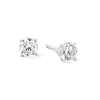 Thumbnail Image 1 of 1/2 CT. T.W. Diamond Solitaire Stud Earrings in 10K White Gold