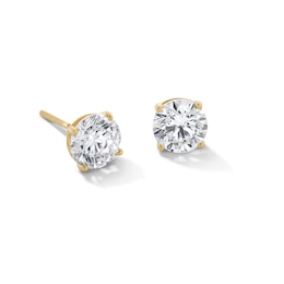 2 CT. T.W. Certified Lab-Created Diamond Solitaire Stud Earrings in 14K Gold (F/SI2)