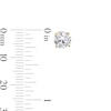 Thumbnail Image 2 of 2 CT. T.W. Certified Lab-Created Diamond Solitaire Stud Earrings in 14K Gold (F/SI2)