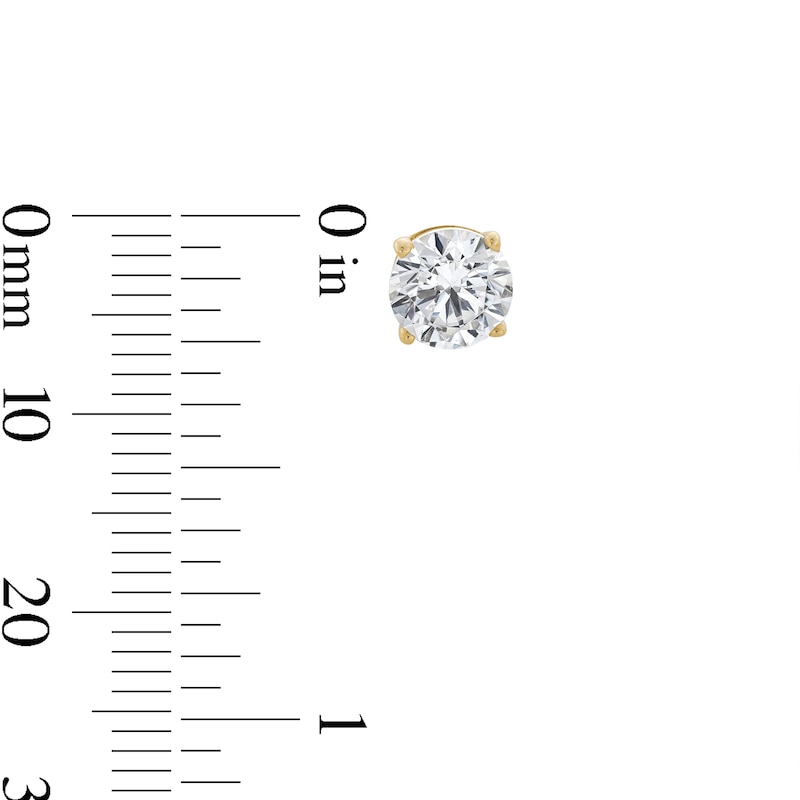 Main Image 2 of 2 CT. T.W. Certified Lab-Created Diamond Solitaire Stud Earrings in 14K Gold (F/SI2)