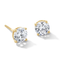 1-1/2 CT. T.W. Certified Lab-Created Diamond Solitaire Stud Earrings in 14K Gold (F/SI2)