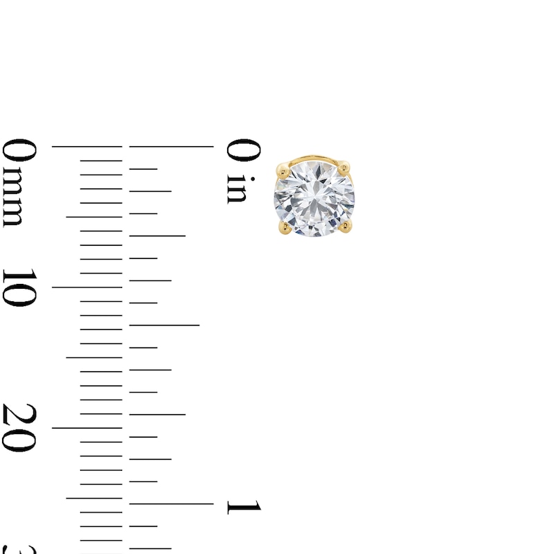 Main Image 2 of 1-1/2 CT. T.W. Certified Lab-Created Diamond Solitaire Stud Earrings in 14K Gold (F/SI2)