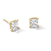 Thumbnail Image 1 of 1-1/2 CT. T.W. Princess-Cut Certified Lab-Created Diamond Solitaire Stud Earrings in 14K Gold (F/SI2)