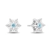 Thumbnail Image 7 of Enchanted Disney Elsa Blue Topaz and Druzy with Diamond Accent Snowflake Pendant and Earrings Set in Sterling Silver