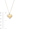 Thumbnail Image 3 of Puff Heart Pendant in Hollow 10K Gold