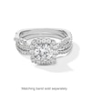 Thumbnail Image 5 of 1-1/2 CT. T.W. Certified Lab-Created Diamond Cushion Frame Twist Shank Engagement Ring in 14K White Gold (F/SI2)