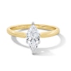 Thumbnail Image 1 of 1 CT. Marquise-Cut Certified Lab-Created Diamond Solitaire Engagement Ring in 14K Two-Tone Gold (F/VS2)