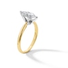 Thumbnail Image 2 of 1 CT. Marquise-Cut Certified Lab-Created Diamond Solitaire Engagement Ring in 14K Two-Tone Gold (F/VS2)