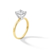 Thumbnail Image 2 of 1-1/2 CT. Princess-Cut Certified Lab-Created Diamond Solitaire Engagement Ring in 14K Two-Tone Gold (F/VS2)