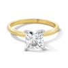 Thumbnail Image 1 of 1 CT. Princess-Cut Certified Lab-Created Diamond Solitaire Engagement Ring in 14K Gold (F/VS2)