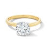 Thumbnail Image 1 of 1-1/2 CT. Certified Lab-Created Diamond Solitaire Engagement Ring in 14K Two-Tone Gold (F/VS2)