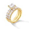 Thumbnail Image 3 of 3-1/2 CT. T.W. Princess-Cut Certified Lab-Created Diamond Frame Bridal Set in 14K Gold (F/VS2)