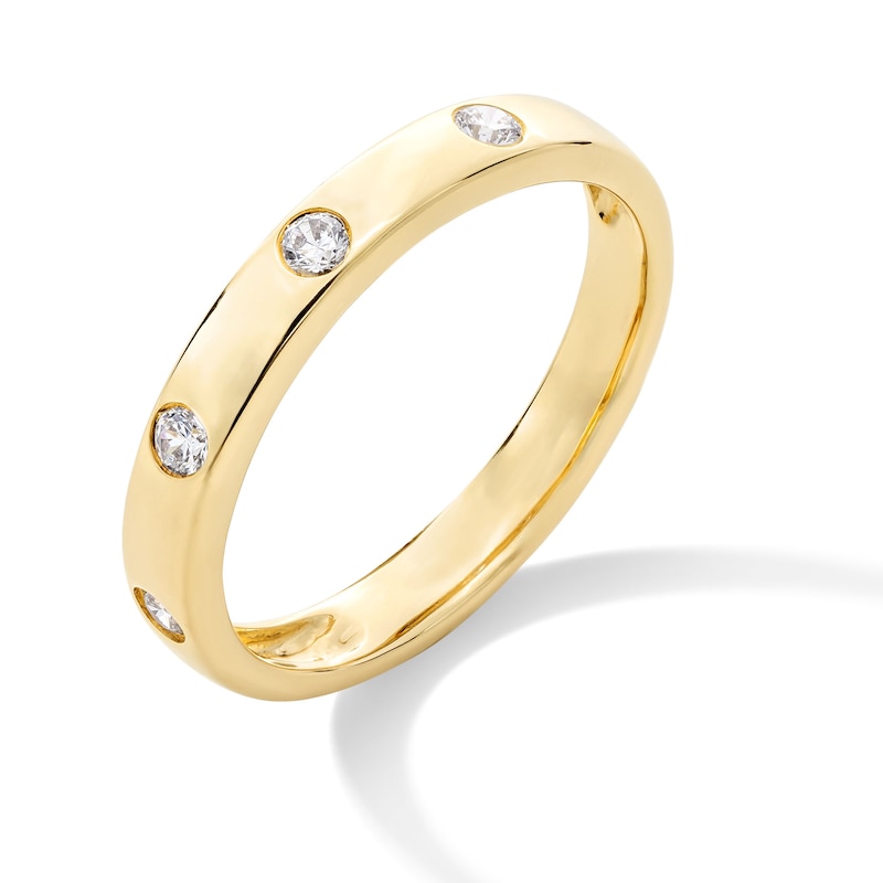 Main Image 3 of 1/6 CT. T.W. Diamond Four Stone Station Band in 10K Gold