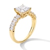 Thumbnail Image 3 of 3 CT. T.W. Princess and Emerald-Cut Certified Lab-Created Diamond Engagement Ring in 14K Gold (F/VS2)