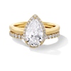 Thumbnail Image 1 of 2-1/2 CT. T.W. Pear-Shaped Certified Lab-Created Diamond Frame Bridal Set in 14K Gold (F/VS2)