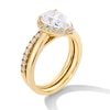 Thumbnail Image 3 of 2-1/2 CT. T.W. Pear-Shaped Certified Lab-Created Diamond Frame Bridal Set in 14K Gold (F/VS2)