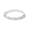 Thumbnail Image 1 of 1/5 CT. T.W. Diamond Twist Stackable Anniversary Band in 10K White Gold