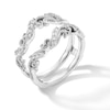 Thumbnail Image 3 of 1/5 CT. T.W. Diamond Filigree Vintage-Style Solitaire Enhancer in 10K White Gold