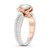 Thumbnail Image 2 of Enchanted Star Belle 2-1/4 CT. T.W. Certified Lab-Created Diamond Rose Engagement Ring in 14K Two-Tone Gold (F/VS2)