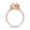 Thumbnail Image 3 of Enchanted Star Belle 2-1/4 CT. T.W. Certified Lab-Created Diamond Rose Engagement Ring in 14K Two-Tone Gold (F/VS2)