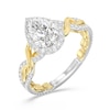 Thumbnail Image 1 of Enchanted Star Rapunzel 2 CT. T.W. Pear-Shaped Certified Lab-Created Diamond Braid Engagement Ring in Two-Tone Gold