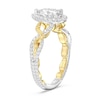 Thumbnail Image 2 of Enchanted Star Rapunzel 2 CT. T.W. Pear-Shaped Certified Lab-Created Diamond Braid Engagement Ring in Two-Tone Gold