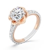 Thumbnail Image 1 of Enchanted Star Belle 2-3/4 CT. T.W. Certified Lab-Created Diamond Rose Split Shank Engagement Ring in 14K Two-Tone Gold