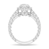 Thumbnail Image 3 of Enchanted Star Cinderella 2-7/8 CT. T.W. Oval Certified Lab-Created Diamond Frame Engagement Ring in 14K White Gold