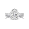 Thumbnail Image 7 of Enchanted Star Cinderella 2-7/8 CT. T.W. Oval Certified Lab-Created Diamond Frame Engagement Ring in 14K White Gold