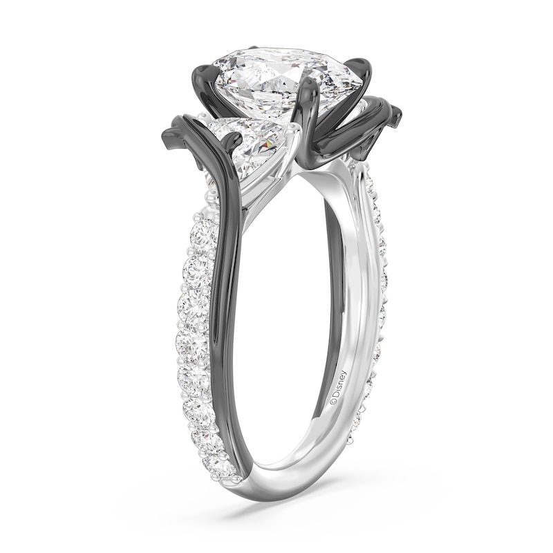 Main Image 2 of Enchanted Star Villains Maleficent 3-3/4 CT. T.W. Oval Certified Lab-Created Diamond Thorn Engagement Ring in White Gold