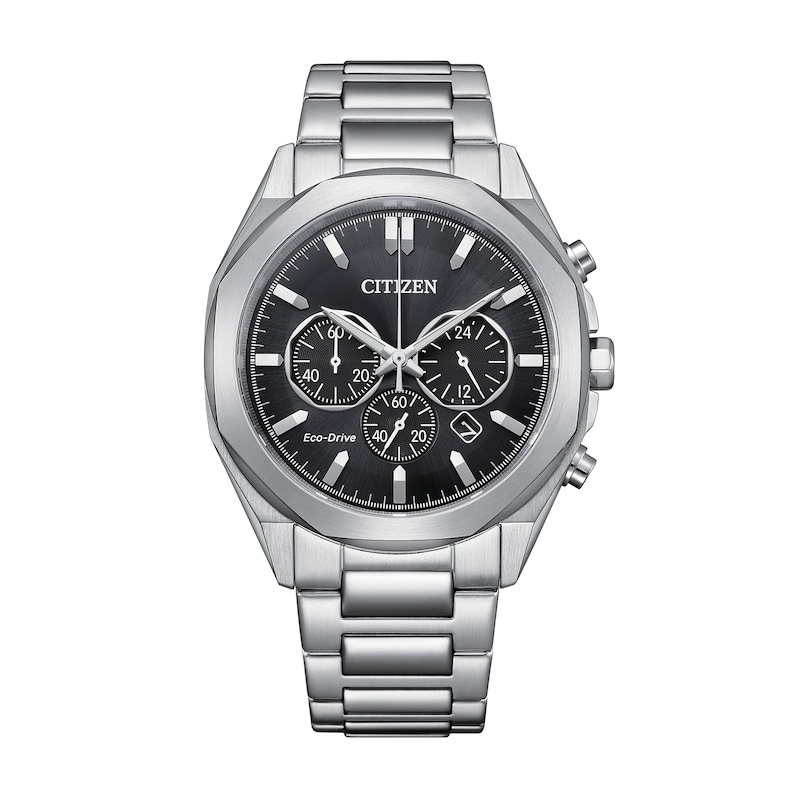 Main Image 1 of Men’s Citizen Eco-Drive® Dress Classic Chronograph Watch with Black Dial (Model: CA4590-81E)