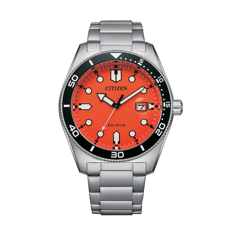 Main Image 1 of Men’s Citizen Eco-Drive® Casual Sport Watch with Orange Dial (Model: AW1760-81X)