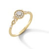 Thumbnail Image 3 of 1/4 CT. T.W. Diamond Frame Vintage-Style Promise Ring in 10K Gold