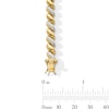 Thumbnail Image 3 of Diamond Accent San Marco Link Bracelet in Sterling Silver with 18K Gold Plate - 7.25”