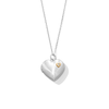 Thumbnail Image 1 of Diamond Accent Heart Locket in Sterling Silver and 10K Gold