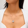 Thumbnail Image 2 of Diamond Accent Heart Locket in Sterling Silver and 10K Gold