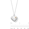 Thumbnail Image 5 of Diamond Accent Heart Locket in Sterling Silver and 10K Gold